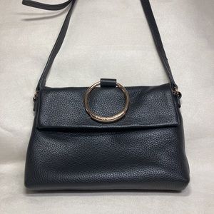 Vince Camuto Black Leather Crossbody Bag